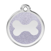 Médaille argentée motif os