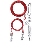 Câble d'attache avec longe rouge - 15 m