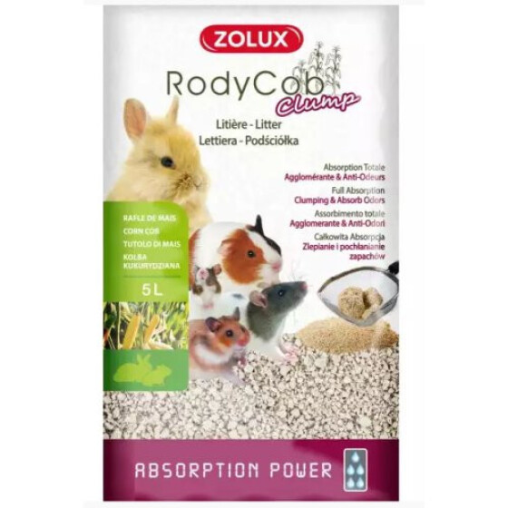 Litière lapin et rongeur RodyCob Clump