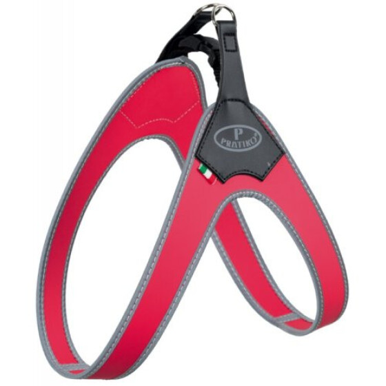 Harnais chien Pratiko Step-In rouge
