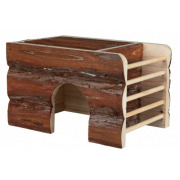 Maison Ila avec râtelier pour cochon d'Inde et lapin