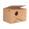 Nichoir oiseau en bois avec perchoir