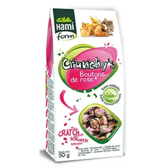 Hami Form Friandises pour rongeur Crunchy's boutons de rose