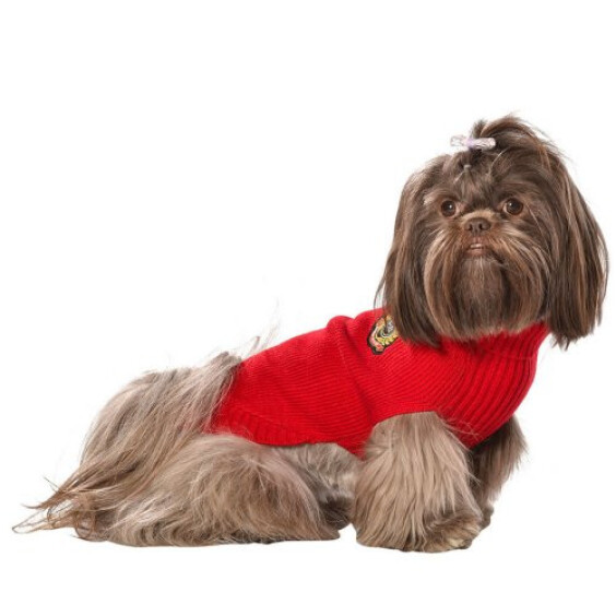 Pull chien British rouge taille 70