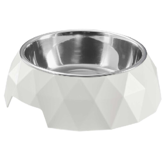 Gamelle pour chien et chat design Kimberley blanc