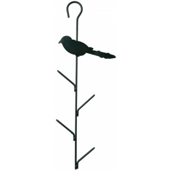 Mangeoire oiseaux boule de graisse métal vert