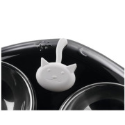 Gamelle chat Design Moulins noir Hunter