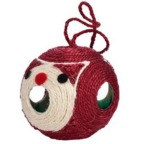 Griffoir chat balle ours rouge