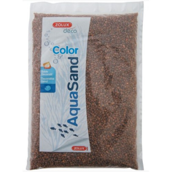 Sable marron moka pour aquarium