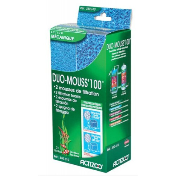 Duo mouss' filtration aquarium