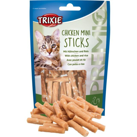 Friandises stick poulet et riz pour chat