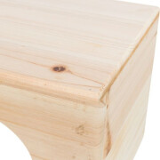 Maison plate pour lapin en pin