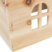 Maison plate pour lapin en pin