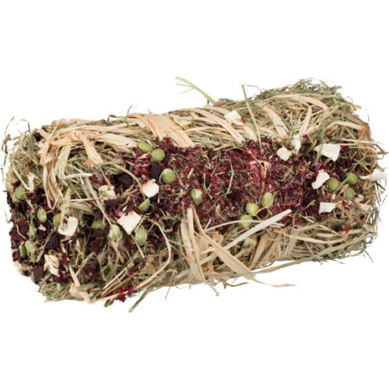Balle de foin lapin et petit rongeur avec betterave et panais