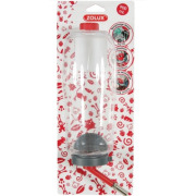 Biberon en plastique rouge