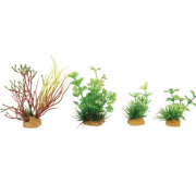 Plantes en plastique pour aquarium variées