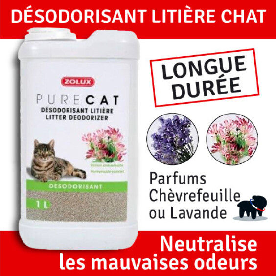 Désodorisant litière Chevrefeuille