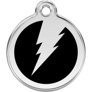 Médaille Éclair noir pour chien