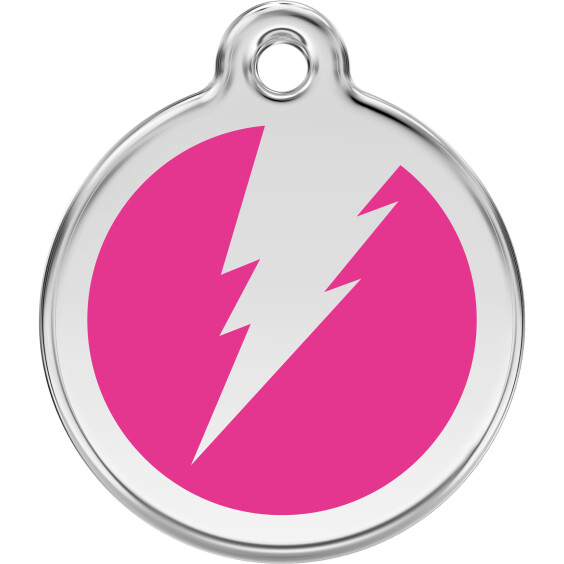Médaille Éclair rose bonbon