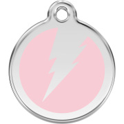 Médaille Éclair rose clair
