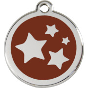 Médaille Étoiles marron