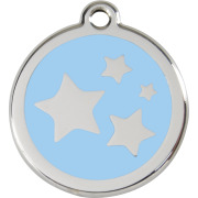 Médaille Étoiles bleu clair