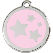 Médaille Étoiles rose clair