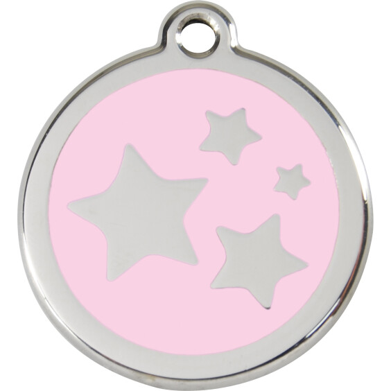 Médaille Étoiles rose clair