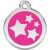 Médaille Étoiles rose foncé