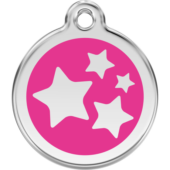 Médaille Étoiles rose foncé