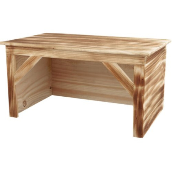 Maison cabane pour lapin en bois flammé