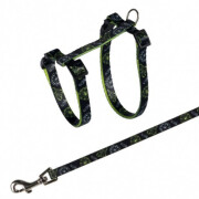 Harnais laisse color motif