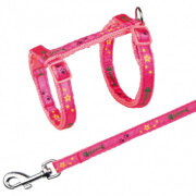 Harnais laisse chaton motif arête