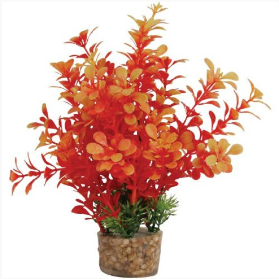 Décor plante d'aquarium en plastique