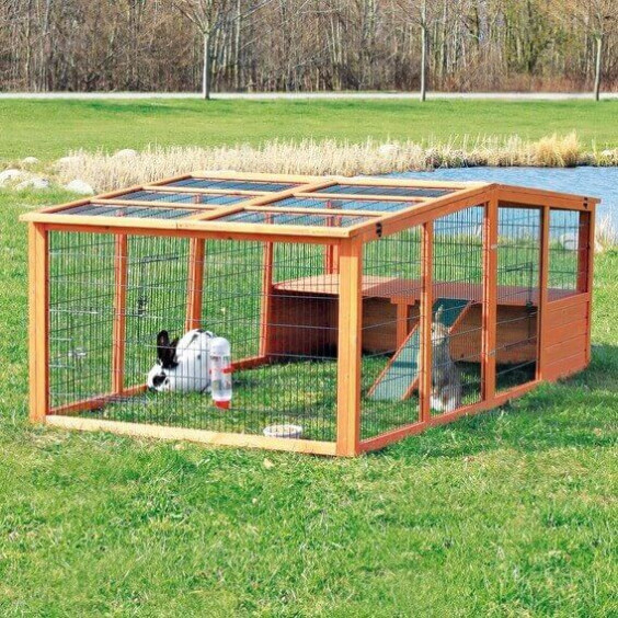 Enclos lapin XL avec toit