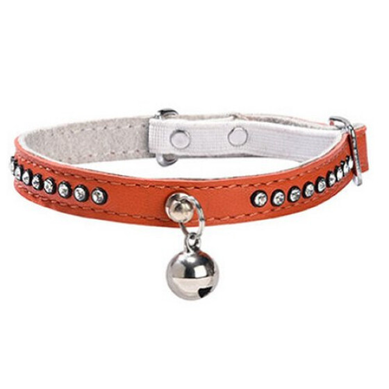 Collier chat Eclat orange