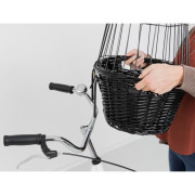 Panier vélo chien osier noir