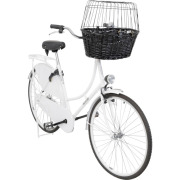 Panier vélo chien osier noir