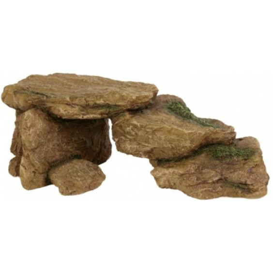 Décor aquarium rocher clair 15 cm