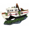 Décor aquarium bateau de pêche 15 cm