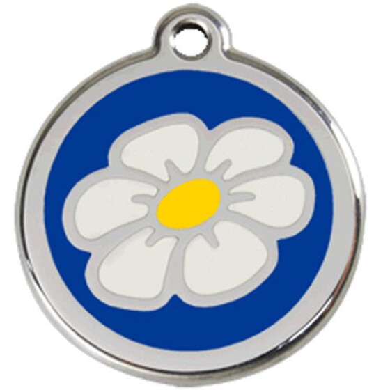 Médaille Marguerite bleu foncé