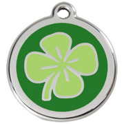 Médaille Trèfle à 4 feuilles vert