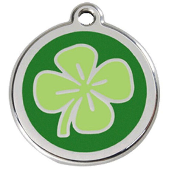 Médaille Red Dingo Trèfle à 4 feuilles vert