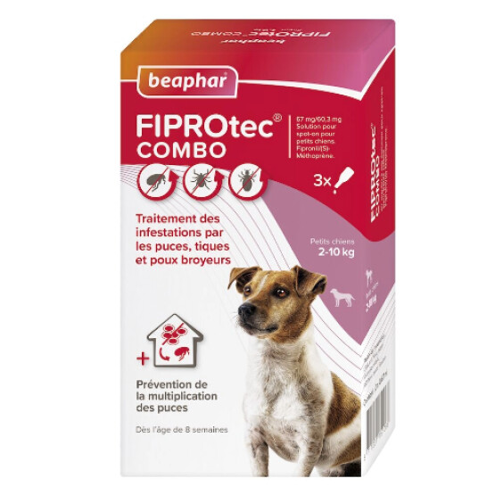 Fiprotec Combo chien small 2 à 10 kg Beaphar