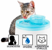Fontaine à eau pour chat ultra silencieuse Zolux