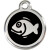 Médaille RedDingo Poisson noir