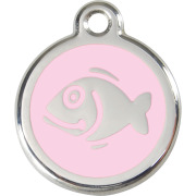 Médaille poisson rose clair petite