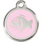 Médaille poisson rose clair petite