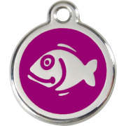 Petite médaille poisson violet