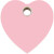 Médaille plastique RedDingo Cœur rose clair
